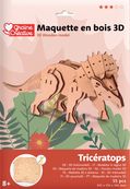 Maquette bois 3D Triceratops - 55 pièces - disponible dans différents modèles