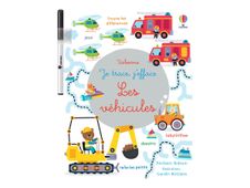 Les véhicules - Je trace, j'efface - par Robson Kirsteen - livre d'activités