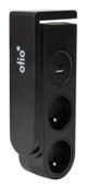 Otio - Coupe-circuit (clamp-mountable) - clip-on, with USB chargers - CA 230 V - 3680 Watt - connecteurs de sortie : 2 (2 x Type E, USB, 24 pin USB-C) - 1.5 m cordon - noir