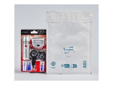 Antalis - Sac d'expédition - 180 x 260 mm - autocollant - papier bulles - étanche, indéchirable - blanc - pack de 100