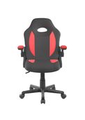 Fauteuil de bureau Junior FLIP - avec accoudoirs - noir et rouge