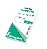 50 Enveloppes +20% 110x220 blanc Recyclé AA