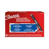 SHARPIE CREATIVE MARKERS feutres acrylique - Pointe ogive - Gris Froid - Lot de 6