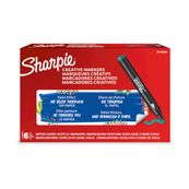 SHARPIE CREATIVE MARKERS feutres acrylique - Pointe ogive - Vert Émeraude - Lot de 6