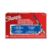 SHARPIE CREATIVE MARKERS feutres acrylique - Pointe pinceau - Vert Lac - Lot de 6