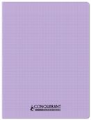 Conquérant Classique - Cahier polypro - 24 x 32 cm - 48 pages - grands carreaux (Seyes) - lilas