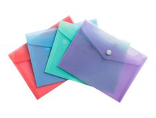 Exacompta Chromaline Pastel - Pochette - pour B7 (88 x 125 mm) - Corail, mauve, bleu pastel, vert pastel (pack de 4)