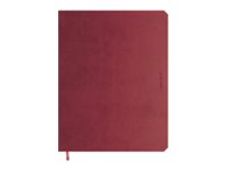 de KEMPEN - Cahier de notes - large - 170 x 220 mm - 96 feuilles / 192 pages - papier crème - uni - amarone cover