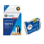 Cartouche compatible Epson T0711 Guépard - noir - G&G