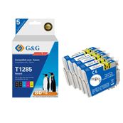 Cartouche compatible Epson T1285 Renard - Pack de 4 - noir, cyan, magenta, jaune - G&G