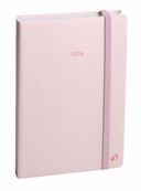 Agenda Année Civile  - AFFAIRES COLOR Multilingue - Couverture Pastel  avec élastique - Rose - 10x15 cm  - Semainier - 13 mois de décembre à décembre - Quo Vadis