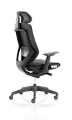 Fauteuil de bureau ALEA - accoudoirs - appuie-tête - noir
