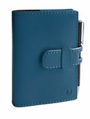 Agenda Année Civile - MINIWEEK PRESTIGE FR - Couverture Soho avec Porte-mine - Bleu acier - 7x10 cm - Semainier - 12 mois de de janvier à décembre - Quo Vadis
