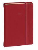 Agenda Année Civile - DAILY 17 PRESTIGE fas Multilingue - Couverture Silk avec élastique - Bordeaux  - 12x17 cm - Journalier - 12 mois de de janvier à décembre - Quo Vadis