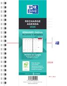 Recharge Agenda Oxford Intégrale - 15x21 - 1 semaine sur 2 pages 