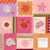 Calendrier 2026 BLUE ART EDITIONS "Coquillage & crustacés Sandrine Djellil 30 X 30 cm