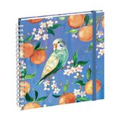 Agenda de bureau Sophie Adde Lady 18S spiralé - 1 semaine sur 2 pages - 15 x 17 cm - Oranges - Exacompta