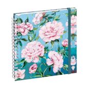 Agenda de bureau Sophie Adde Lady 18S spiralé - 1 semaine sur 2 pages - 15 x 17 cm - Fleurs - Exacompta