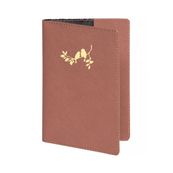 Etui Elise pour passeport - 9,5 x 13,5 cm - Terracotta Oiseaux - Exacompta