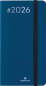 Oberthur Néo Flex 16 Pocket - Agenda - semainier - 89 x 165 mm - papier blanc - couverture bleu marine (pack de 6)