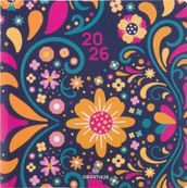 Agenda Lima - 1 semaine sur 2 pages - 16,5 x 16,5 cm - violet - Oberthur