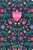 Agenda Lima - 1 semaine sur 2 pages - 10 x 15 cm - noir - Oberthur