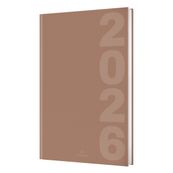 Agenda Dublin - 1 semaine sur 2 pages - 22 x 28 cm - marron - Oberthur