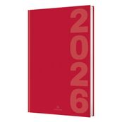 Agenda Dublin - 1 semaine sur 2 pages - 17 x 24,5 cm - rouge - Oberthur