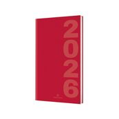 Agenda Dublin - 1 semaine sur 2 pages - 9,5 x 17,5 cm - rouge - Oberthur