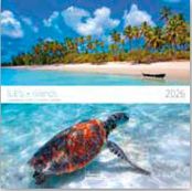 Calendriers 30x30cm 16 mois Aquarupella - Iles
