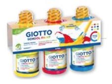 GIOTTO SCHOOL - Ensemble de peinture - 3 parties - 3 couleurs - jaune primaire, magenta, cyan - 250 ml