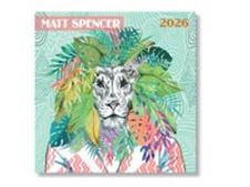 BLUE ART - Calendrier mensuel - Matt Spencer - 300 x 300 mm