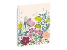 Exacompta Mini Labo Easytime 21 S - Agenda de bureau - 2026 - 1 jour par page - reliure à spirale - 150 x 210 mm - papier blanc - couverture ivoire