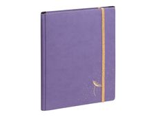 Exacompta All-In-One Horizons - Agenda de bureau - 2026 - semainier - reliure à anneaux métalliques - 20S - 150 x 210 mm - Clea - violet