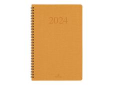 Oberthur Galway - Agenda - 2024 - semainier - reliure à anneaux métalliques - F30W - A4 (210 x 297 mm) - papier ivoire - couverture marine