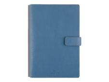 Oberthur - Agenda - 2024 - semainier - reliure cousue - F27 - 210 x 270 mm - papier ivoire - couverture rouge - polychlorure de vinyle (PVC)