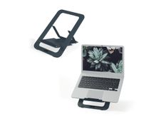 Leitz Ergo - Support pour ordinateur portable - adjustable, multi-angle, aluminum - 10" - 17" - gris foncé
