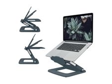 Leitz Ergo - Support pour ordinateur portable - réglable, multi-angle - 13" - 15" - gris foncé