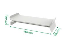 Leitz Ergo - Support pour moniteur - ajustable - gris