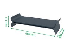 Leitz Ergo - Support pour moniteur - ajustable - gris foncé