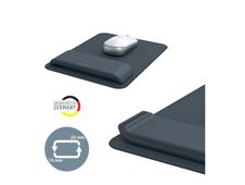 Leitz Ergo - Tapis de souris avec repose-poignets - adjustable - gris foncé