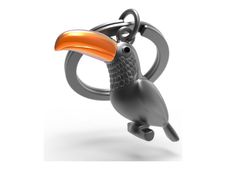 Metalmorphose - Porte-clés - toucan - alliage de zinc - rose gold, noir