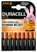 DURACELL - 8 piles alcalines - AAA LR03