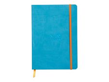 Rhodiarama - Cahier de notes - lien parfait - A5 (148 x 210 mm) - 80 feuilles / 160 pages - papier ivoire - petits carreaux - couvercle sapphire