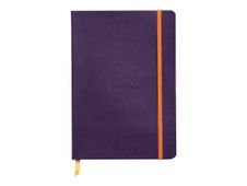 Rhodiarama - Cahier de notes - lien parfait - A5 (148 x 210 mm) - 80 feuilles / 160 pages - papier ivoire - doublé - aubergine cover