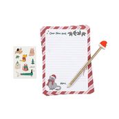 Kit lettres au Père Noël - 10 feuilles - 1 crayon à papier avec gomme - 1 planche stickers - Viquel