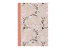 Oberthur Malaga - Cahier de notes - A5 (148 x 210 mm) - 100 feuilles / 200 pages - papier ivoire - doublé