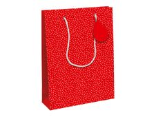 Clairefontaine Romance - Sac cadeau grand 26,5 x 14 x 33 cm - rouge