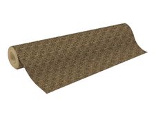 Clairefontaine Raw Kraft - Emballage cadeau - 70 cm x 50 m - 70 g/m² - noir géo - papier kraft
