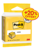 Post-it® - Cube de Notes Ultra - 76 mm x 76 mm - 390 Feuilles/Bloc - 100% PEFC